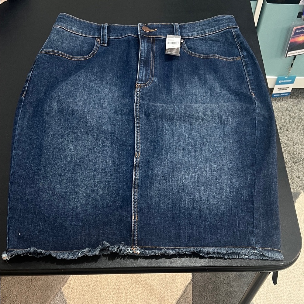 Lane Bryant Denim Blue Skirt